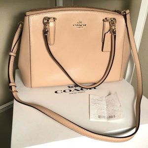 Coach CHRISTIE CARRYALL IN CROSSGRAIN